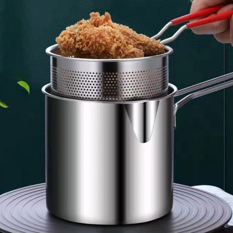 Commercial Kitchen Pans - 304 Stainless Steel Deep Fryer With