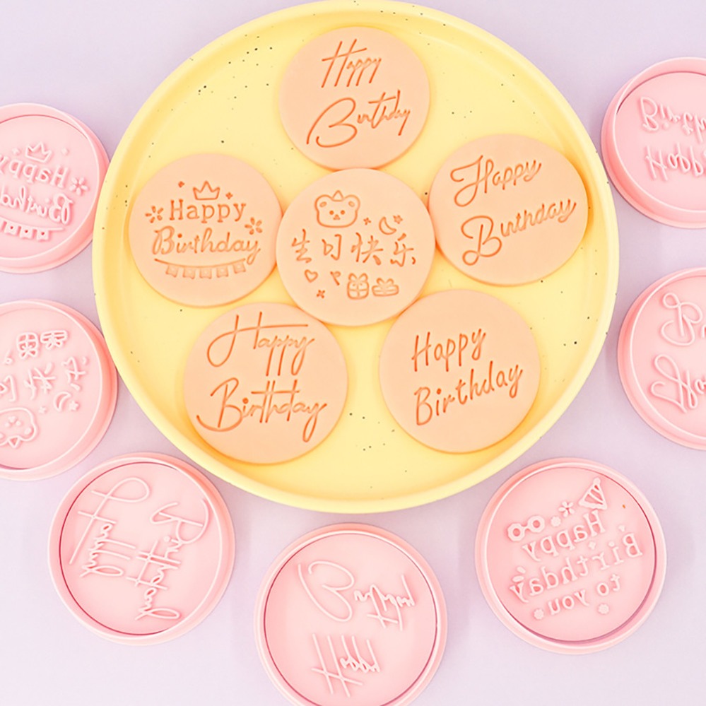 Commercial Kitchen Use - Happy Birthday Cookie Cutters Biscuit Mold