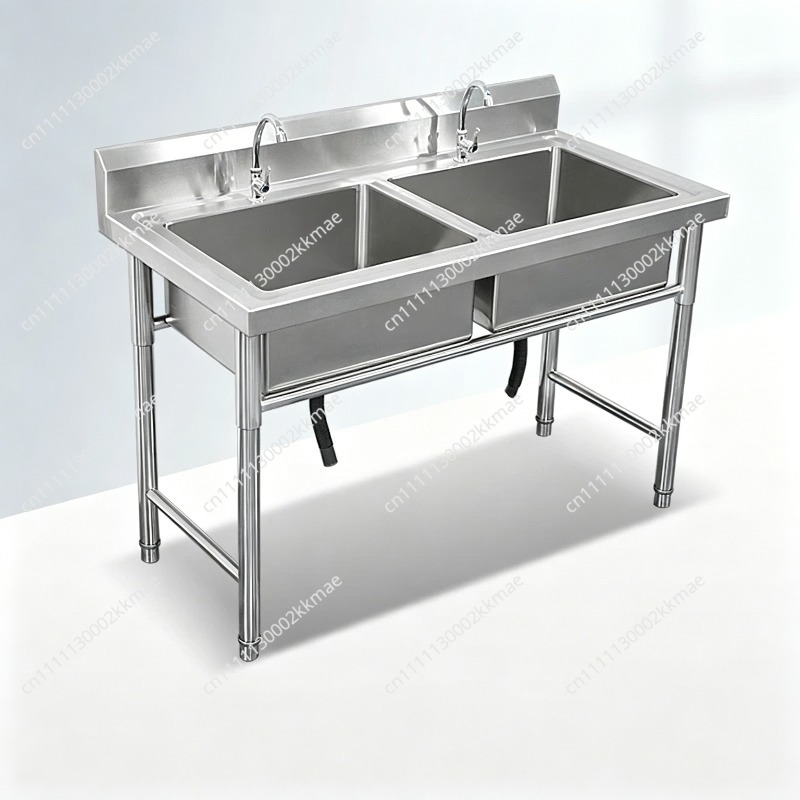 Commercial Kitchen Double Sink - Commercial 304 Stainless Steel Sink Single