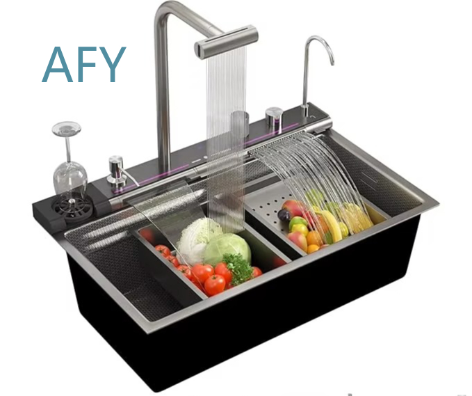 Commercial Kitchen Double Sink - Wholesale Modern Double Basin Square Stainless
