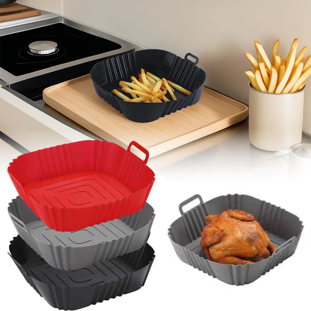 Commercial Kitchen Pans - Reusable Airfryer Pan Liner Accessories Silicone