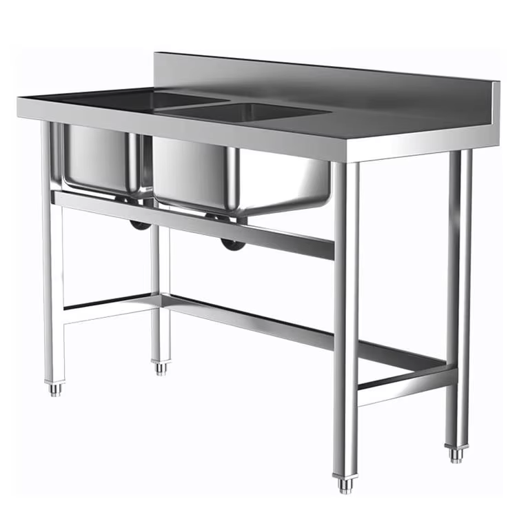 Commercial Kitchen Double Sink - Commercial Hotel Kitchen Equipment Double Bowl