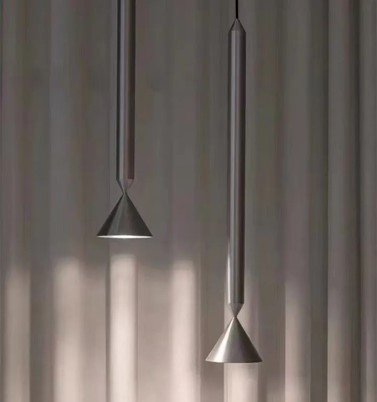 Commercial Kitchen Island - Nordic Pendant Light Long Pole Designer