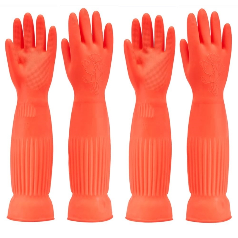 1Pair Lengthen Dishwashing Cle - Commercial Kitchen Gloves review and price