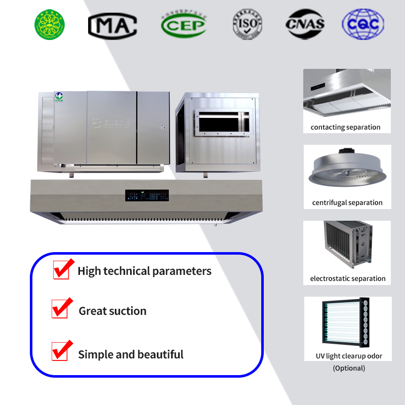 Electrostatic Commercial Exhau - Commercial Kitchen Chimney review and price