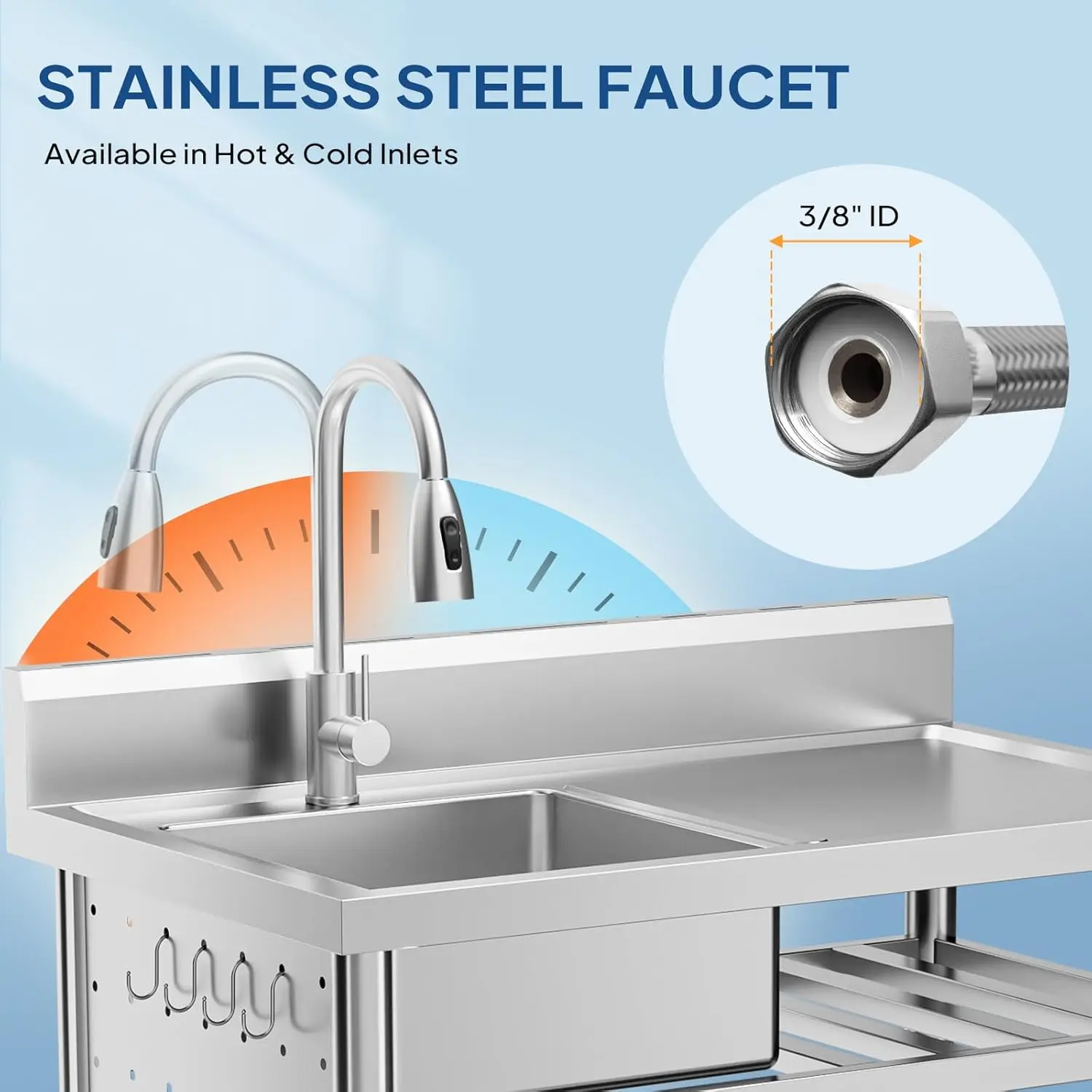 Stainless Steel Utility Sink,  - Commercial Kitchen Double Sink review and price