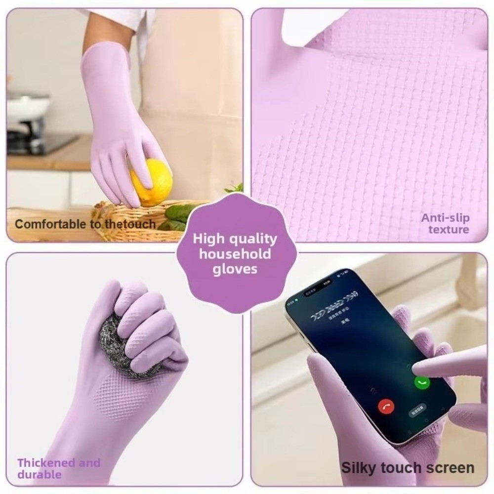 Latex Dish Washing Gloves with - Commercial Kitchen Gloves review and price